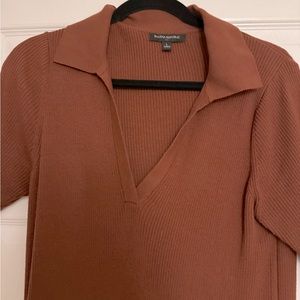 Brown knit dress L